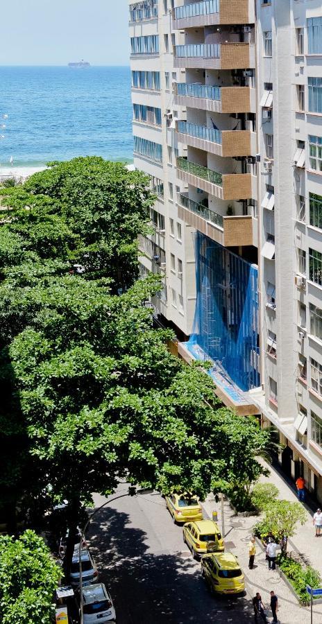 Vista Lateral Mar Copacabana Rio de Janeiro Exterior foto